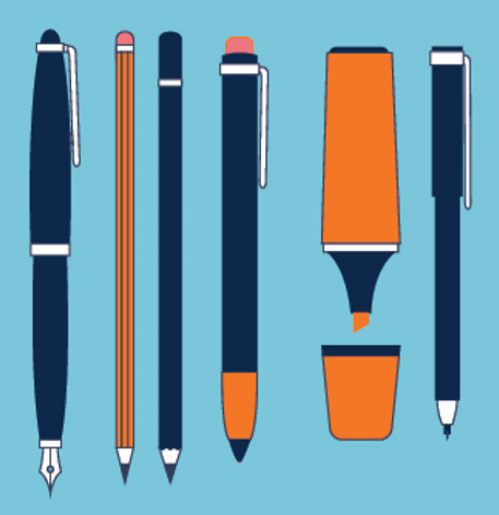 pens and pencils