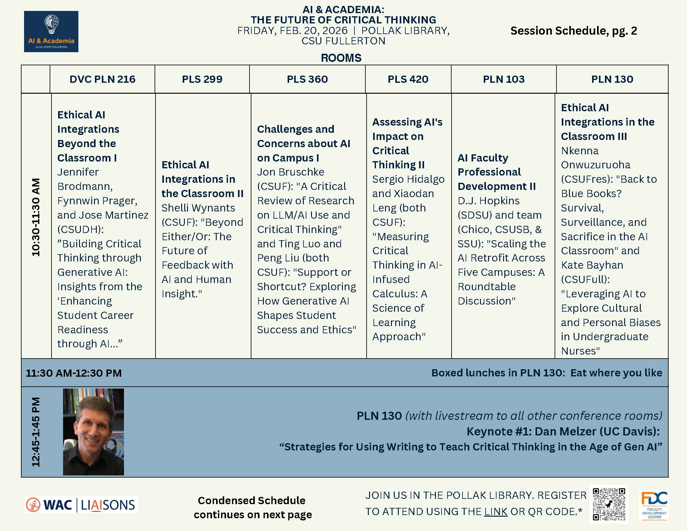 Conference Schedule Page 2