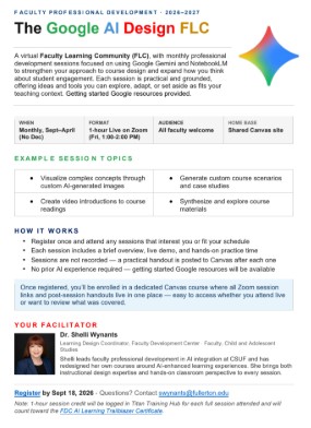 Google AI Design FLC Flyer