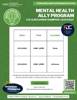 Mental Health Ally Flyer