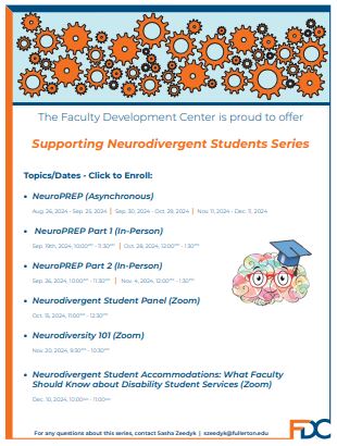 Supporting Neurodivergent Students Flyer Logo